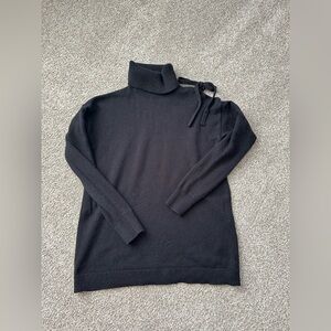 Halogen Classic Black Turtleneck Sweater